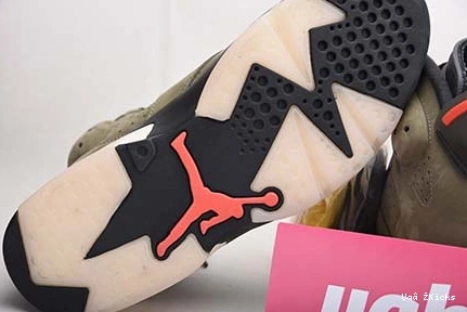 OLIVE HighQuality MEDIUM 6 AIR CN1084- TRAVIS JORDAN 681 SCOTT 4740 - 0821